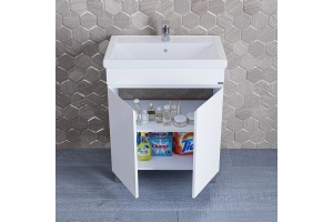 Тумба с раковиной напольная Санта Марс 70 белый - 2