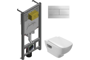 Комплект Jacob Delafon Struktura E29025-NF-M17 кнопка хром