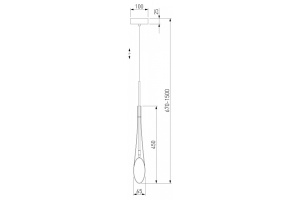 Подвесной светильник Eurosvet Folio 50224/1 янтарный - 3