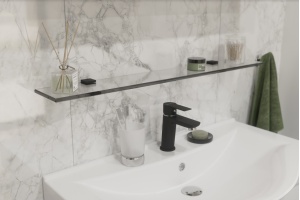 Полка STWORKI Glass Shelf 80 полкодержатели черные - 3