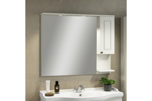 Зеркало-шкаф Comforty Севилья 100 слоновая кость