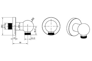 Шланговое подключение Boheme Medici 604 1/2