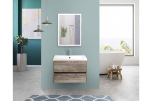 FAMILY База под раковину подвесная с двумя выкатными ящиками, Pino Esotica, 750x480x550, Family-750-2C-SO-PE