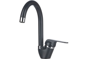 Смеситель Granula GR-1024 черный, для кухонной мойки