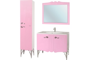 Шкаф-пенал Bellezza Эстель 40 R розовый - 3