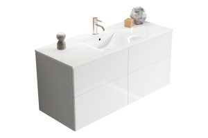 Комплект мебели SanVit Лира 120 белый глянец - 2