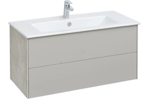 Тумба с раковиной Aquaton Сохо 100 серый