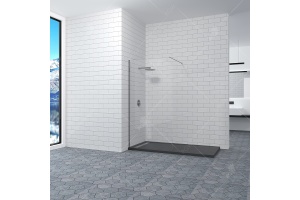 Душевая перегородка 120*195 RGW WA-010 Хром/Матовое/8 мм