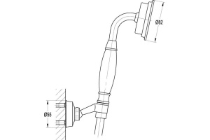 Душевая лейка Cezares Liberty хром (LIBERTY-F-KD-01) - 3