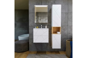 Шкаф-пенал Бриклаер Кристалл 60 белый (4627125416019) - 3