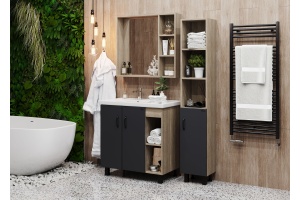 Комплект мебели Onika Тимбер 80 серый - светлое дерево - 3