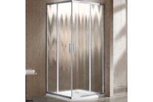 Душевой уголок Vincea Garda 100х80 хром стекло рифленое