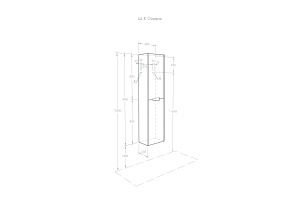 Шкаф-пенал Aquaton Оливия 40 белый матовый - 3