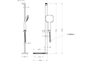 Душевой гарнитур Lemark LM8073C - 2