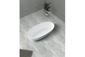 Ванна из искусственного камня Abber Stein 160х75 белый матовый - 3