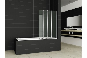 Шторка на ванну Cezares Pratico V4 100/140 C Cr - 2