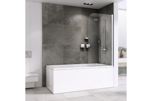 Шторка на ванну ABBER Ewiges Wasser 100х140 профиль хром (AG52100) - 2