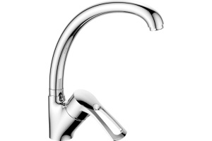 Смеситель для кухонной мойки Rossinka  хром (T40-23)