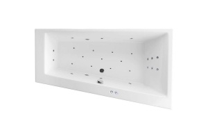 Акриловая ванна Excellent Sfera 170х100 правая белая с гидромассажем