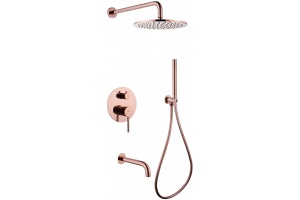 Душевая система Abber Wasser Kreis розовое золото