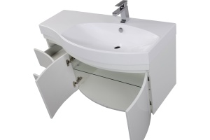 Тумба с раковиной Aquanet Опера 2-115 белая R - 3