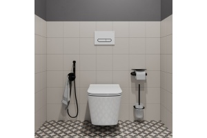 Клавиша смыва, универсальная, белая - 3