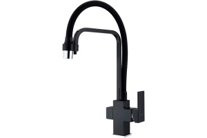 Смеситель для кухонной мойки Zorg 341 черный (ZR 341-6 YF BLACK)