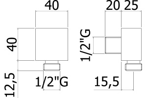 Шланговое подключение Paffoni Level ZACC238NO 1/2