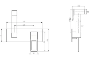 Гигиенический душ Boheme Q белый глянцевый с золотом - 2