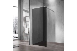 Душевая перегородка Vincea Walk-In 110х200 вороненая сталь стекло тонированное