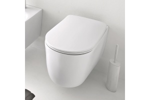 Kerasan Nolita Унитаз безободковый подвесной 55х35 см, с креплениями WB9N, цвет белый матовый