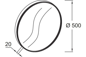 Зеркало Jacob Delafon Odeon Rive Gauche 50 черный сатин - 3