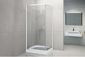 Душевой угол Royal Bath HPV 80х80 профиль белый стекло прозрачное - 2