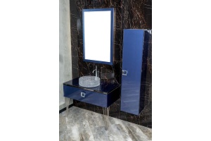 Тумба под раковину Armadi Art Lucido 80 синий - 3