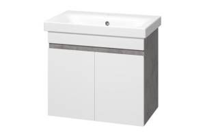 Тумба под раковину Misty Ронда 60 белая глянцевая