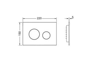 Кнопка смыва TECE Loop 2.0 9240926 белая матовая - 2