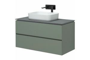 Тумба под раковину Allen Brau Infinity 100 серо - зеленый матовый