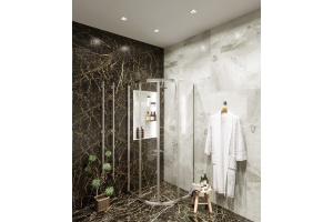 Душевой уголок Agger A01 A01-100TCR/G 100х100, прозрачное стекло - 2