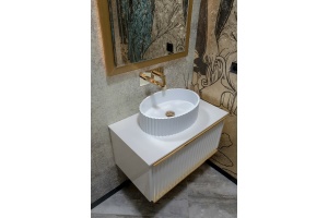 Раковина накладная Armadi Art Canale 50 белый матовый - 2