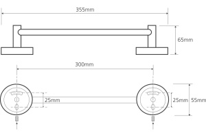 Полотенцедержатель Bemeta OMEGA (104104012) - 2