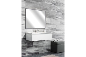 Зеркало Sanvit Сильвер 100 хром матовый - 3