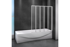 Шторка на ванну Cezares Relax V-5-120/140-C-Bi стекло прозрачное - 2