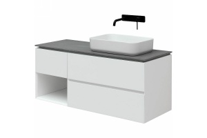 Тумба под раковину Allen Brau Infinity 120 R белый матовый