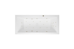Ванна акриловая Excellent Heaven Slim Ultra 180х80 с гидромассажем белый - бронза
