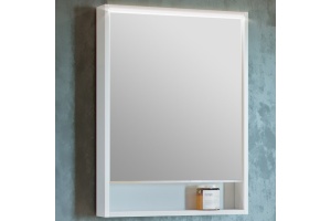 Зеркало-шкаф Aquaton Капри 60 с подсветкой белый глянцевый - 3