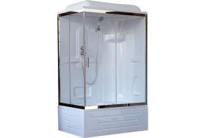 Душевая кабина Royal Bath BP 120х80 R профиль белый стекло прозрачное