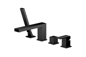 Смеситель на борт ванны Timo Selene черный матовый