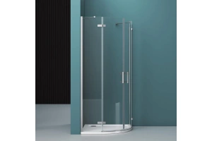 Душевой уголок BelBagno Kraft 90х90 профиль хром стекло прозрачное - 2