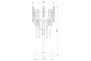 Настольная лампа декоративная Bogate's Lago 01108/1 Strotskis - 2