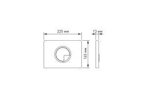 Кнопка смыва Berges Novum R9 золото глянцевое - 2
